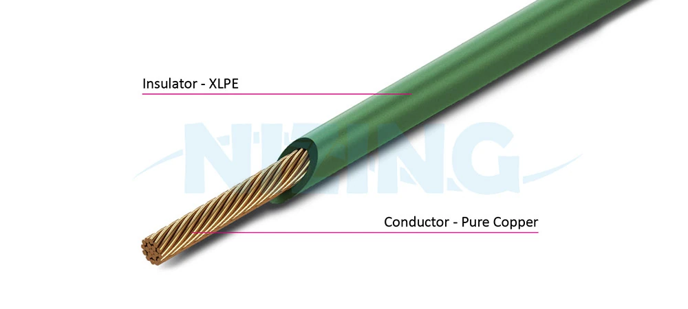 FLR2X-B XLPE insulated heat-resisant low-tension wire with thin wall insulation, suitable for automobiles, motorcycles and other motor vehicles. ISO 6722 Compliant.
