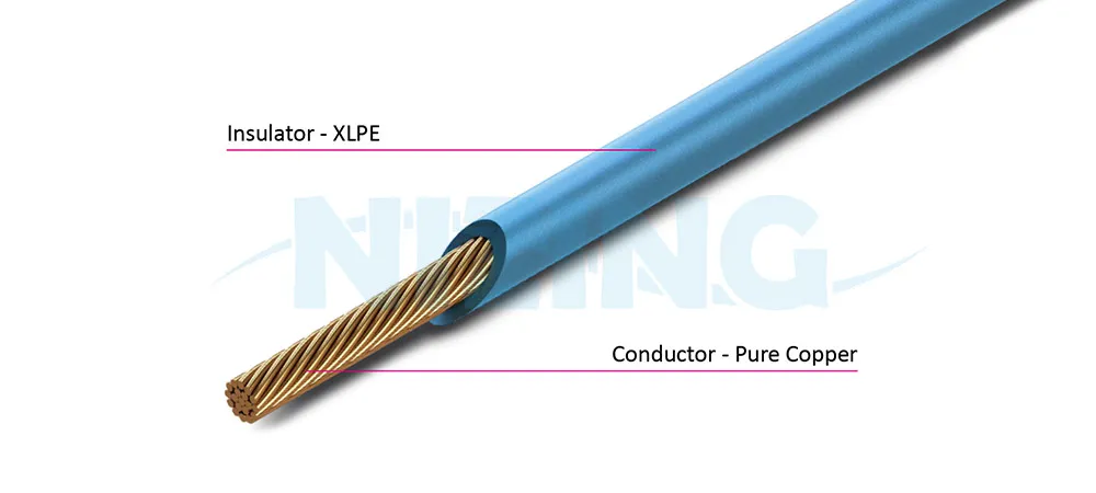 TXL Heat-resistant low-tension XLPE wire with thin wall, suitable for automobiles, motorcycles, and other motor vehicles. SAE J1125 compliant.