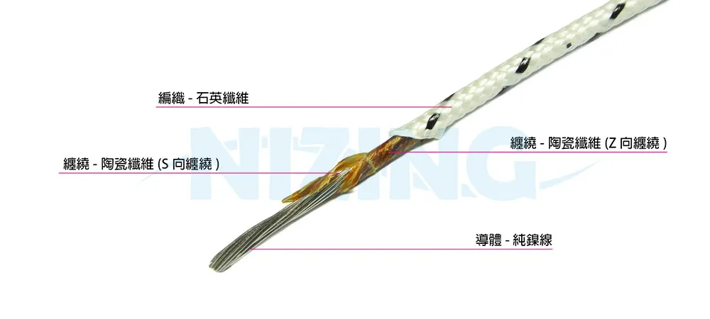 CF-750 750C 高溫線適用於各種家用電器、照明燈具、工業機器、電熱製品、原料熔爐等高溫場所之配線。