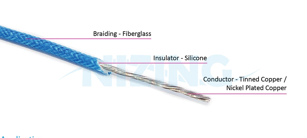 UL3172 Silicone Fiberglass Wire is suitable for fields that require high temperature endurance. Application ranges from household appliances, lighting devices, to industrial machines, and high-temperature furnaces.