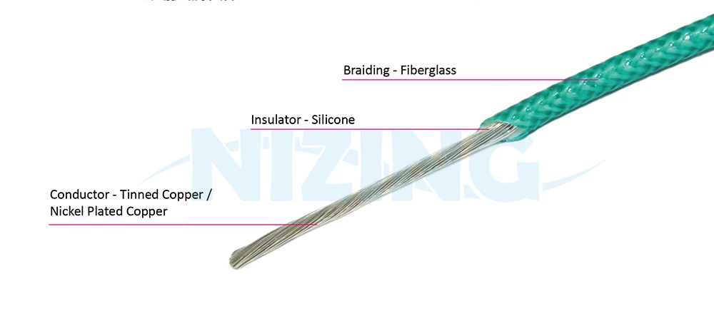 UL3304 Silicone Fiberglass Wire is suitable for fields that require high temperature endurance. Application ranges from household appliances, lighting devices, to industrial machines, and high-temperature furnaces.