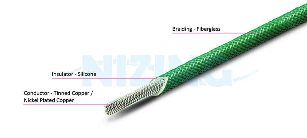 UL3645 Silicone Fiberglass Wire is suitable for fields that require high temperature endurance. Application ranges from household appliances, lighting devices, to industrial machines, and high-temperature furnaces.