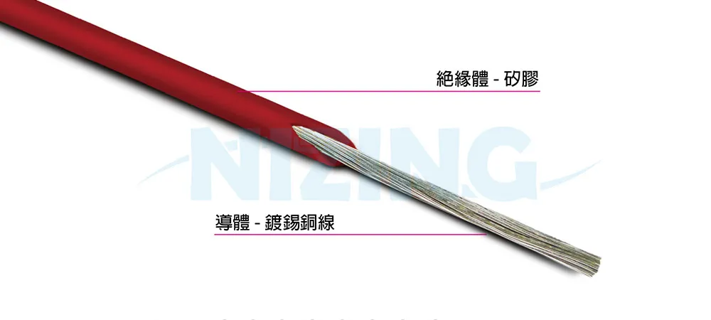 UL3133矽膠線適用於各種家用電器、照明燈具、工業機器、電熱製品、原料熔爐、機械手臂，AI Data Center, EV電動車、醫療設備、精密電子儀器 、5G、高速通訊設備等高溫或精密環保場所之配線。