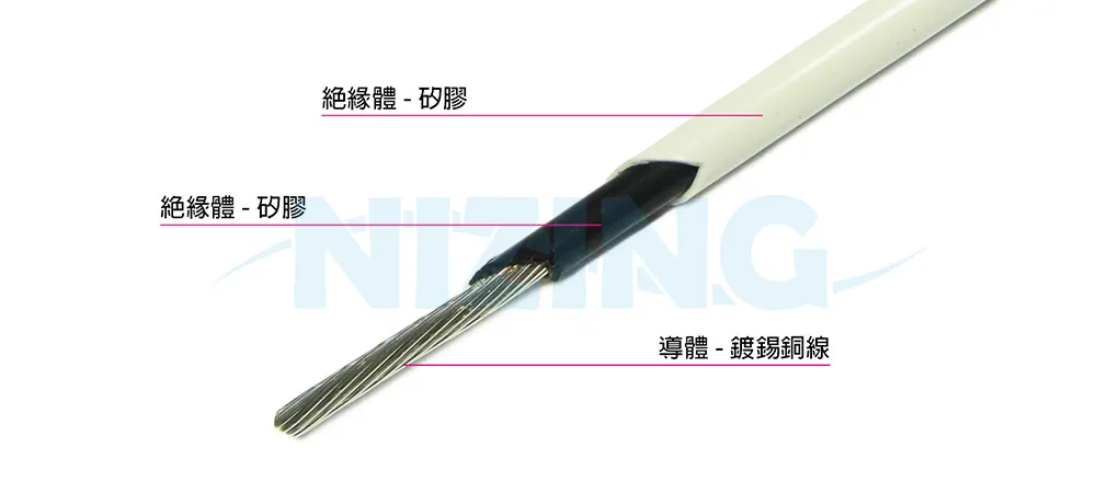 VDE-FG4G4 雙層絕緣矽膠線適用於各種家用電器、照明燈具、工業機器、電熱製品、原料熔爐、機械手臂，AI Data Center, EV電動車、醫療設備、精密電子儀器 、5G、高速通訊設備等高溫或精密環保場所之配線。
