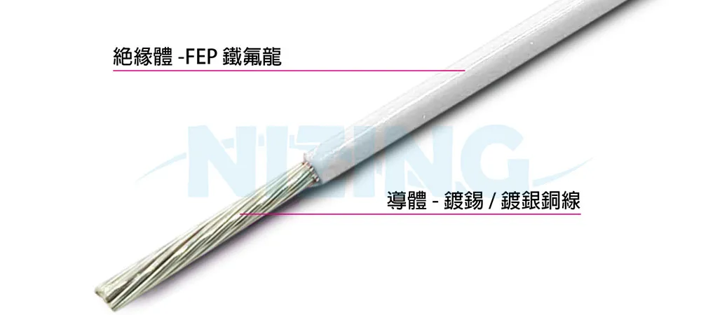 UL10596 FEP鐵氟龍線適用於各種家用電器、照明燈具、工業機器、電熱製品、原料熔爐、儲能系統、光通訊、AI機器人、矽光子通訊，船舶、航太、軍工、自動化設備等高溫或精密環保場所之配線。