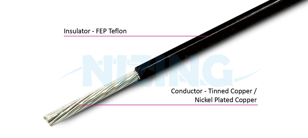 UL11331  FEP Teflon Wire is suitable for fields that require high temperature endurance. Application ranges from household appliances, lighting devices, to industrial machines, and high-temperature furnaces.