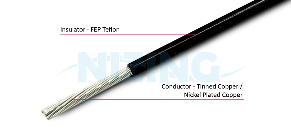 UL11331  FEP Teflon Wire is suitable for wiring in various high-temperature or precision eco-friendly environments, including household appliances, lighting fixtures, industrial machinery, electric heating products, raw material furnaces, energy storage systems, optical communication, AI robots, silicon photonics communication, marine vessels, aerospace, military applications, and automation equipment.