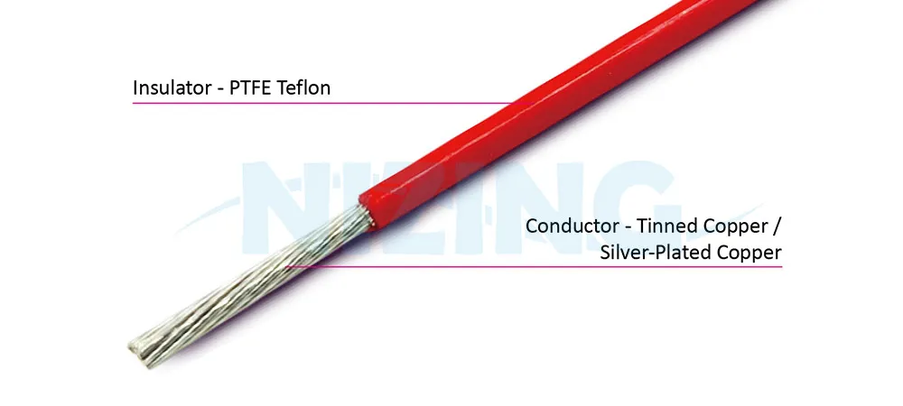 UL1198 PTFE Teflon Wire is suitable for wiring in various high-temperature or precision eco-friendly environments, including household appliances, lighting fixtures, industrial machinery, electric heating products, raw material furnaces, energy storage systems, optical communication, AI robots, silicon photonics communication, marine vessels, aerospace, military applications, and automation equipment.