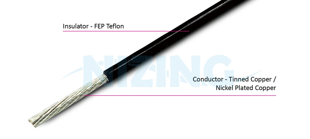 UL1330 FEP Teflon Wire is suitable for wiring in various high-temperature or precision eco-friendly environments, including household appliances, lighting fixtures, industrial machinery, electric heating products, raw material furnaces, energy storage systems, optical communication, AI robots, silicon photonics communication, marine vessels, aerospace, military applications, and automation equipment.