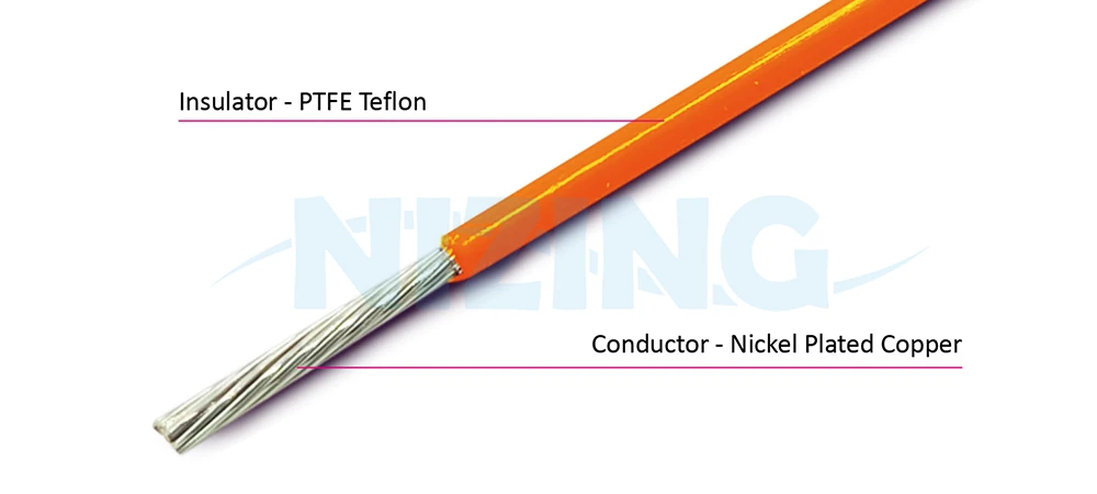 UL1659 PTFE Teflon Wire is suitable for wiring in various high-temperature or precision eco-friendly environments, including household appliances, lighting fixtures, industrial machinery, electric heating products, raw material furnaces, energy storage systems, optical communication, AI robots, silicon photonics communication, marine vessels, aerospace, military applications, and automation equipment.