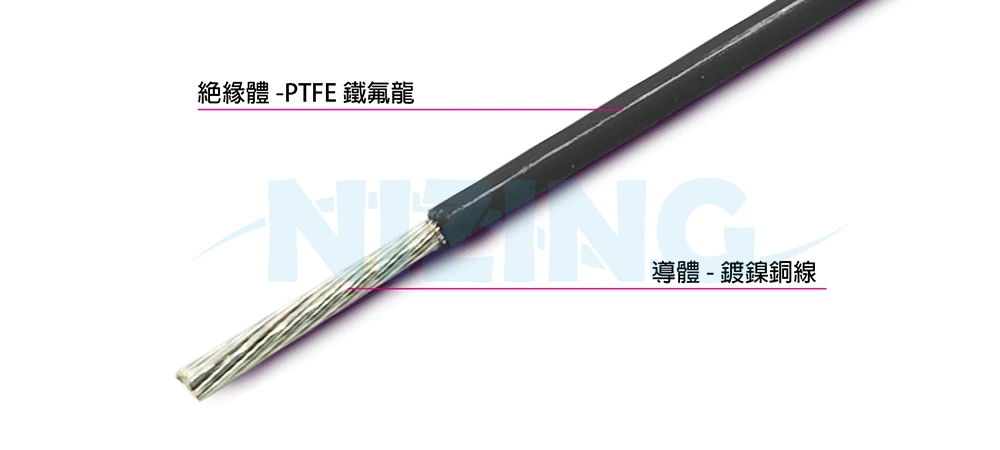 UL1815 PTFE鐵氟龍線適用於各種家用電器、照明燈具、工業機器、電熱製品、原料熔爐、儲能系統、光通訊、AI機器人、矽光子通訊，船舶、航太、軍工、自動化設備等高溫或精密環保場所之配線。