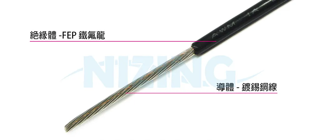 VDE-8219 FEP鐵氟龍線適用於各種家用電器、照明燈具、工業機器、電熱製品、原料熔爐、儲能系統、光通訊、AI機器人、矽光子通訊，船舶、航太、軍工、自動化設備等高溫或精密環保場所之配線。
