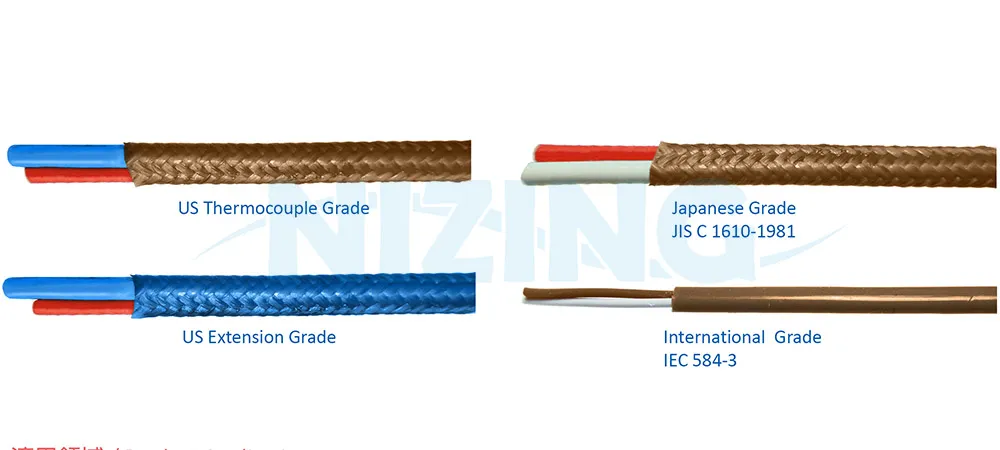 T-Type is used for temperature range -200°C~300°C and can be used in oxidizing gas. Because it has good thermal EMF stability, high precision, and easy to use, T-Type is generally preferred by laboratories. T-Type is the common replacement of J-Types for regions with low temperature. Passed UL VW-1 Vertical fire test and multiple IEC tests, proven to be low smoke density, halogen free, and flame retardant.